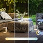 Stolní lampy dekorační - BRILO 7579011 Laer stolní lampa - 1,8W, 50lm, bezdrátová, LED, stmívatelné, dotykový vypínač, CCT, béžová - BRILO - foto 7