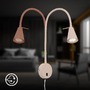Bodová - BRI 2082011 Tusa Bett lampa na čtení - 4,7W, 400lm, LED, vypínač, nastavitelná, béžová - BRILONER - foto 7