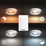 Koupelnová - PH 8720169318014 Hue WA Adore koupelnové zápustné LED svítidlo SET 3x5W 400lm 2200-6500K IP44 lesklý chrom + ovladač - PHILIPS - foto 7
