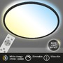 Kruhová - BRILO 3728-015 Ultraploché CCT svítidlo LED panel, pr.48 cm, LED, 31 W, 3500 lm, černá - BRILO - foto 7