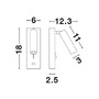 Bodová - NV 9170101 Bodové svítidlo FUSE bílý hliník nastavitelné vypínač na těle - USB nabíjení LED Samsung 3W 3000K IP20 - NOVA LUCE - foto 7