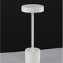Na baterie - NV 9002863 Venkovní stolní lampa FUMO bílý hliník a akryl LED 2W 3000K 220-240V 163st. IP54 vypínač na těle / USB kabel - NOVA LUCE - foto 7