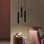 Vícečetná - LD 11792-18 Kolekce Schöner Wohnen závěsné svítidlo DANTE, černá, 3-ramenné, ovládání vypínačem, 3000K - JUST LIGHT - foto 7