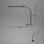 Stolní lampy pracovní - BRILO 7472015 LED stolní lampa, 37 cm, paměť, 6W, 600lm, černá - BRILONER - foto 7