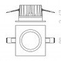 Koupelnová - RED R12717 TOLEDO SQ bílá 230V LED 8W 60° IP44 3000K - RED - DESIGN RENDL - foto 7