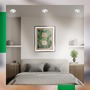 Kruhová - BRILO 7989034 3ks sada LED vestavné bodové svítidlo EEK A  2W, 230V, nastavitelné, ultraploché, 90mm, matný chrom - BRILO - foto 7