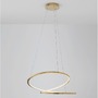 Kruhová - NV 9248109 Závěsné svítidlo GIRISH zlatá nerez ocel a akryl LED 40W 230V 3000K IP20 stmívatelné - NOVA LUCE - foto 7
