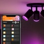 SmartHome Paul Neuhaus - PH 50633/30/P7 Hue Fugato Bluetooth SVÍTIDLO BODOVÉ GU10 3x5,7W 3x350lm 2000-6500K, černá - PHILIPS HUE (915005761601) - foto 7