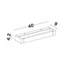 Nepřímé osvětlení - NV 9117312 Nástěnné svítidlo LINE bílý hliník a akryl LED 12W 230V 3000K IP20 - NOVA LUCE - foto 7