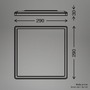 Hranatá - BRILO 3861416 Slim Case stropní svítidlo 29x29 cm - 18W, 2400lm, neutrální bílá, LED, bílé - BRILO - foto 7