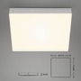 Hranatá - BRI 7071014 LED stropní svítidlo, 28,7 cm, 21 W, stříbrná (starý kód: BRI 7071-014) - BRILONER - foto 7