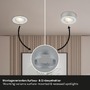 Bodová - BRI 7990014 LED vestavné / přisazené bodové svítidlo – pr.90mm, stmívatelné, 5W, 230V, teplá bílá, nastavitelné, matný chrom - BRILONER - foto 7