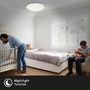 Kruhová - BRILO 3367-216 LED stropní svítidlo hvězdné nebe, CCT, noční světlo, dálkový ovladač, stmívatelné, bílé - BRILO - foto 7