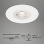 Kruhová - BRI 7046-036 3ks sada LED vestavné svítidlo, pr. 9 cm, 5 W, bílé - BRILONER - foto 7