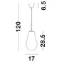 Kónická - NV 9724101 Závěsné svítidlo VEIRO chromové sklo / černý kov / černý kabel E27 1x12W 230V IP20 bez žárovky - NOVA LUCE - foto 7