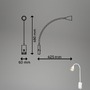 Bodová - BRI 2175016 Justra lampa na čtení, nastavitelná, 2x USB porty, bílá - BRILONER - foto 7