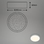Kruhová - BRILO 3701-014 CCT LED přisazené svítidlo pr. 28 cm, 18 W, 2000 lm, stříbrná - BRILO - foto 7