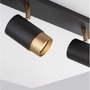 Bodová - NV 9111435 Bodové svítidlo POGNO černá a zlatý hliník GU10 3x10W IP20 220-240V bez žárovky - NOVA LUCE - foto 7