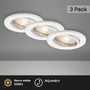 Kruhová - BRI 7220-036 3ks sada LED vestavné svítidlo, pr. 8,6 cm, 5 W, bílé - BRILONER - foto 7