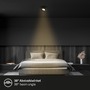 Bodová - BRI 7990015 LED vestavné / přisazené bodové svítidlo – pr.90mm, stmívatelné, 5W, 230V, teplá bílá, nastavitelné, černá - BRILONER - foto 7