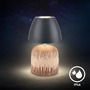 Stolní lampy dekorační - BRILO 7593014 Cera stolní lampa - 2,5W, 200lm, bezdrátová, IP44, LED, stmívatelná, teplá bílá, antracit/dřevo - BRILO - foto 7