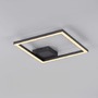 Hranatá - LD 14707-18 LED stropní svítidlo IVEN, černá, čtverec, ploché, teplá bílá, moderní, 3000K - JUST LIGHT - foto 7