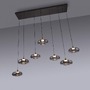 Vícečetná - LD 15695-15 Kolekce Schöner Wohnen LED závěsné svítidlo POSH, šedá, 7-ramenné, stmívatelné, SimplyDim, 3000K - JUST LIGHT - foto 7