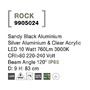 Sloupková - NV 9905024 Venkovní sloupkové svítidlo ROCK černý hliník stříbrný hliník a čirý akryl LED 8W 3000K 220-240V 120st. IP65 - NOVA LUCE - foto 7