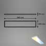 Hranatá - BRILO 7533016 Tava LED stropní svítidlo 98cm, stmívatelné, dálkový ovladač, bílé - BRILO - foto 7