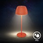 Stolní lampy dekorační - BRILO 7553012 Nabíjecí stolní lampa Riffle - 36,5 cm, 2W, 200lm, IP44, bezdrátová, LED, stmívatelná, dotykový vypínač, oranžová - BRILO - foto 7