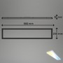 Hranatá - BRILO 7530016 Tava LED stropní svítidlo 98cm, Smart, ovládání hlasem nebo v aplikaci, dálkové ovládání, bílé - BRILO - foto 7