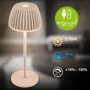 Stolní lampy dekorační - BRILO 7581011 Riffle Nano stolní lampička - 1,5W, 130lm, nabíjecí, LED, stmívatelné, dotykový vypínač, German design Award Winner 2025, béžová - BRILO - foto 7