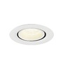 Kruhová - LA 1010075 NUMINOS® GIMBLE XS Stropní vestavné svítidlo, 4000 K, 40°, IP20, kulaté, bílé - BIG WHITE (SLV) - foto 7