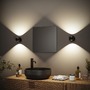 Nepřímé osvětlení - P 71290 LED nabíjecí nástěnné svítidlo Zorik IP44 stmívatelné 2700K 100mm 2x1,1W černá - PAULMANN - foto 7