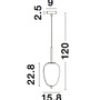 Koule - NV 9624076 Závěsné svítidlo LATO černý kov a opálové sklo E14 1x5W 230V IP20 bez žárovky - NOVA LUCE - foto 7