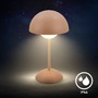 Stolní lampy dekorační - BRILO 7578014 Kugle stolní lampička - 3W, 250lm, bezdrátová, LED, stmívatelné, dotykový vypínač, teplá bílá, kávová - BRILO - foto 7