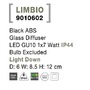 Nástěnná - NV 9010602 Venkovní nástěnné svítidlo LIMBIO černý ABS skleněný difuzor GU10 1x7W bez žárovky IP44 světlo dolů - NOVA LUCE - foto 7