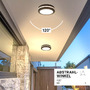 LED stropní svítidla Optonica - LED venkovní stropní světlo Černá 20W CCT IP65 - foto 7