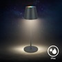 Stolní lampy dekorační - BRILO 7517015 BRILONER Cilano RGBW stolní lampa na baterie IP44, stmívatelné, s nabíjecí základnou, antracit 7517015 - foto 7