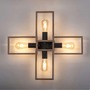Hranatá - LD 15656-18 FRANKY LED stropní svítidlo, černá, dřevěný rám, kov, 4 ramenné - LEUCHTEN DIREKT / JUST LIGHT - foto 7
