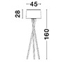 Stojací lampy - NV 9145061 Stojací lampa SALINO stínidlo slonovinová bílá hnědý kabel přírodní dřevo E27 1x12W 230V IP20 bez žárovky - NOVA LUCE - foto 7
