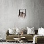 Dekorativní - LD 15757-18 CUP 2.0 závěsné svítidlo černé 1 ramenné dřevo kouřové sklo nastavitelná výška - JUST LIGHT - foto 7