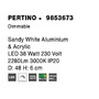 Kruhová - NV 9853673 Stropní svítidlo PERTINO bílý hliník a akryl LED 38W 230V 3000K IP20 stmívatelné - NOVA LUCE - foto 7