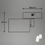 Bodová - BRILO 2172016 Tib nástěnné svítidlo do interiéru, nastavitelné, On/Off nástěnným vypínačem, bílé - BRILO - foto 7