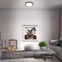 Kruhová - BRILO 3709-015 RGBW LED přisazené svítidlo pr. 38 cm, 22 W, 2900 lm, černá - BRILO - foto 7