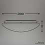 Kruhová - BRILO 3937016 Nebo stropní svítidlo pr.27,8 cm - 15W, 1800lm, LED, hvězdné nebe, neutrální bílá, bílé, květinový vzor - BRILO - foto 7