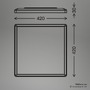Hranatá - BRILO 7453314 Tava Wood LED stropní svítidlo, přímé a nepřímé osvětlení, ploché, imitace dřeva, 42x42 cm - BRILO - foto 7