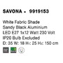 Stojací lampy - NV 9919153 Stojací lampa SAVONA černý hliník E27 1x12W 230V IP20 bez žárovky - NOVA LUCE - foto 7