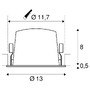 Kruhová - LA 1003940 NUMINOS® DL L vnitřní LED zápustné stropní svítidlo černá/černá 3000 K 40° - BIG WHITE (SLV) - foto 7