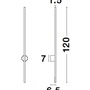 Nepřímé osvětlení - NV 9081810 Nástěnné svítidlo ADEN černý hliník LED 20W 220-240V 3000K IP20 - NOVA LUCE - foto 7